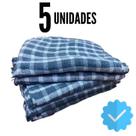 5 Panos De Chão XADREZ AZUL Premium Atacado Grande - Saco Qualidade 5 Panos De Chão XADREZ AZUL Premium Atacado Grande - Saco Qualidade