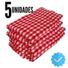 5 Panos De Chão XADREZ VERMELHO Premium Atacado Grande - Saco Qualidade 5 Panos De Chão XADREZ VERMELHO Premium Atacado Grande - Saco Qualidade