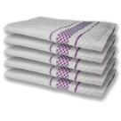 5 Panos De Prato Atoalhado Felpudo 370g/m² Premium Roxo 5 Panos De Prato Atoalhado Felpudo 370g/m² Premium Roxo