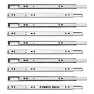 5 Pares Corrediça Telescópica 35cm Para Gaveta Trilho Reforç