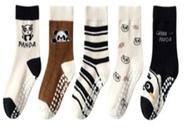5 Pares de Meias Femininas Infantil Panda Finas Personalizadas De Algodão De Renda Crianças Bebê