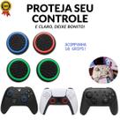 5 Pares Grip Borracha Silicone Botão Compatível com Controle Gamer PS3 PS5 PS4 XBOX Protetor Analógico
