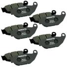 5 Pastilhas Freio Traseiro Nakata Cb Twister 250 2015 A 2023