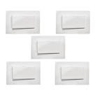 5 Pç Interruptor Simples P/moveis Margirius Branco 10a 250v