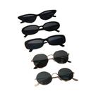 5 PCS unissex metal plástico moda óculos de sol para fotografia de rua e viagens diárias