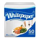 5 pct de guardanapo de papel macio 30x30 branco 250 folhas