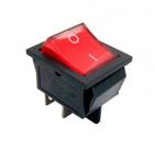 5 Peças - Chave Gangorra Kcd4-201n 4t 16/20a 250v Vermelha