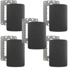 5 placa cega 4x2 linha b3 conjunto moldura com suporte preto