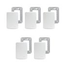 5 Placa Espelho 4x2 Cega Branca Miluz S3B77100 Com Suporte