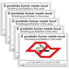 5 Placas É Proibido Fumar Neste Local Lei Sinalização 20x15
