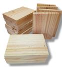 5 Plaquinhas de 20x14x2 cm Madeira Pinus Nicho Arte Desenho