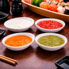 5 Pote Gourmet Oval Molhos sushi petistos doces 100ML Branco 5 Pote Gourmet Oval Molhos sushi petistos doces 100ML Branco