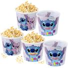5 Potes Para Pipoca Balde Grande Estampado Stitch 2.1 Litros para Sacolinha Surpresa 5 Potes Para Pipoca Balde Grande Estampado Stitch 2.1 Litros para Sacolinha Surpresa