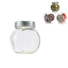 5 Potes Porta Condimentos Vidro Tampa Cromada 100ml