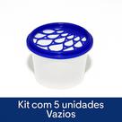 5 Potes Vazios Anti Mofo Para Cloreto De Cálcio