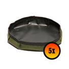 5 Pratos Nº 7 De Feltro Para Vaso De Plantas 26cm Diâmetro