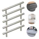 5 Puxador em Aço Inox 128mm Para Móveis Gaveta Porta Armário 5 Puxador em Aço Inox 128mm Para Móveis Gaveta Porta Armário