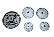 5 Queimador Difusores Fogão Cooktop Fischer Platinium Vidro