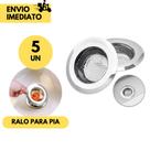 5 Ralo para Pia Aço Inox 9cm ou 3.1/2 Linha Garbo Excelente Qualidade Ralinho de Inox para Pia 5 Ralo para Pia Aço Inox 9cm ou 3.1/2 Linha Garbo Excelente Qualidade Ralinho de Inox para Pia
