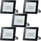 5 REFLETOR LED PLAY 30WATTS IP66 ALUMINIO Bivolt 110/220V 6500K BLUMENAU ILUMINAÇÃO