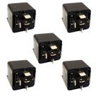 5 Reles Universal Auxiliar 5 Pinos De Partida Tra116.213 De Partida Ignição Farol Com Suporte Fixação Automotivo 12v 40a