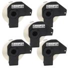 5 Rolo Etiqueta Compativel Uso Brother Dk-1204 C/suporte 17x