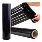 5 rolo filme stretch preto 50cm 250 metros 2kg ideal para embalagem