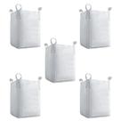 5 Saco Big Bag Reforçado Boca Aberta 1000kg C1 95x95x150