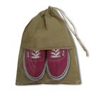 5 Sacos Para Sapatos / Porta Sapato Bege 36x28cm C/ Visor