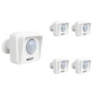 5 Sensor De Presença Externo Multicraft MPL18 Bivolt Sob 5 Sensor De Presença Externo Multicraft MPL18 Bivolt Sob