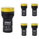 5 Sinaleiro LED 22,5mm Steck 220V Luminoso AM SLDS2203 5 Sinaleiro LED 22,5mm Steck 220V Luminoso AM SLDS2203