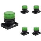 5 Sinaleiro LED Steck Luminoso Verde 12V - 380V SLLSL2