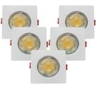 5 Spot Authentic Embutir Quadrado 5w Luz Amarela Bivolt Avant