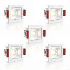 5 Spot Embutido Led Micro Downlight Pontual 4000k Sala Bet88