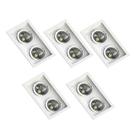 5 Spot Embutir Branco AR70 Base GU10 Save Energy 110/220v