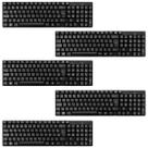 5 Teclado USB Multilaser TC193 Compacto Preto ABNT2