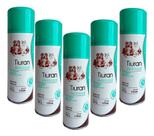 5 Tiuran Aerosol 125ml Contra Sarna Fungo Cães Gatos Duprat
