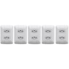 5 Tomadas Dupla Tramontina 10a Aria Sem Parafuso Oferta