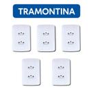 5 Tomadas Dupla Tramontina 20a Aria Sem Parafuso Oferta