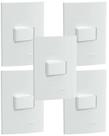 5 un conjunto interruptor simples lunare 10a 250v schneider