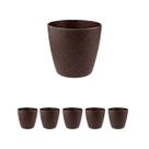 5 un Vaso plantas colmeia decorativo flor G MARROM ESCURO