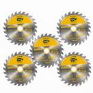 5 Unidades Disco Serra Circular 110mm 24 Dentes - Rino