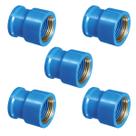 5 Unidades Luva LR Bucha Latão 25x1/2" Azul