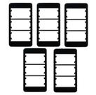 5 unidades Placa com Suporte Condulete 3 Postos Ebony Margirius 21881