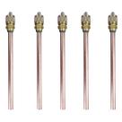 5 Válvula Serviço Refrigeração Schrader 1/4 100mm Shirader