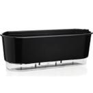 5 Vaso Jardineira Autoirrigável Floreira Irrigavel Preto