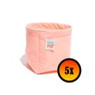 5 Vasos De Feltro De Plantas 4 Litros - King Pot 5 Vasos De Feltro De Plantas 4 Litros - King Pot