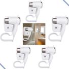5 x Secador De Cabelo 110v Com Suporte De Parede Para Casa Banheiro Hotel Motel Pousada_Kit 5 unidades 5 x Secador De Cabelo 110v Com Suporte De Parede Para Casa Banheiro Hotel Motel Pousada_Kit 5 unidades