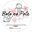 50 100 150 200 unidades adesivo etiqueta tag redondo 3,5 cm bolo no pote modelo 8 a prova de agua