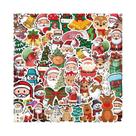 50 Adesivos De Natal Com Desenhos Animados: Papai Noel, Boneco De Neve, Elfo E Árvore - Grafite Fofo